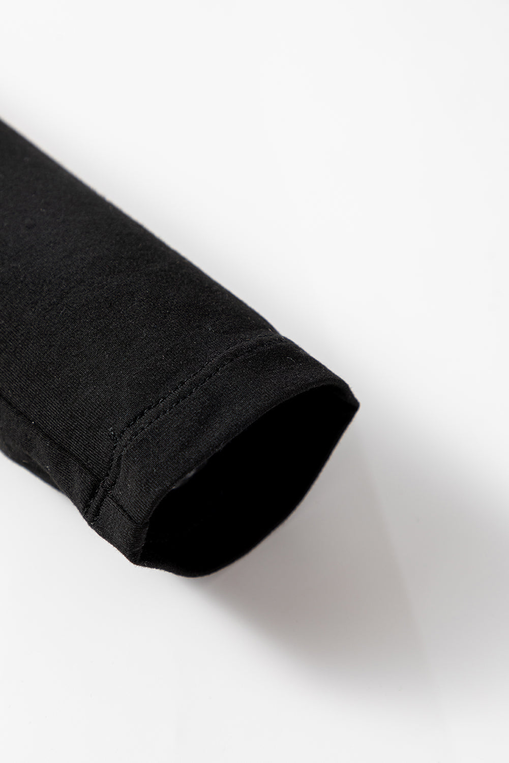 Solid Color Long Sleeve Fitted Top